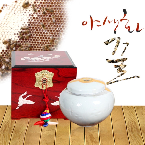 [강원양봉] 프리미엄 고가구(도자기) 야생화벌꿀(2kg)