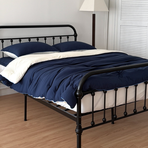 [Guy Laroche] 기라로쉬 마이크로 자가드 파스텔 Q이불 베개세트