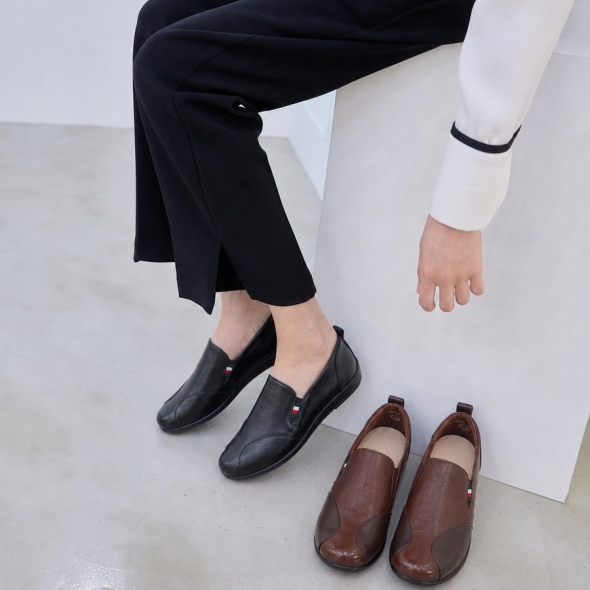 [개성시대] 여성 4cm 가죽 로퍼 240g 비즈니스