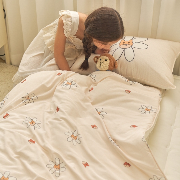 [Guy Laroche] 기라로쉬  밤부 알러지 케어 다람씨  이불 S이불풀세트(베이지)