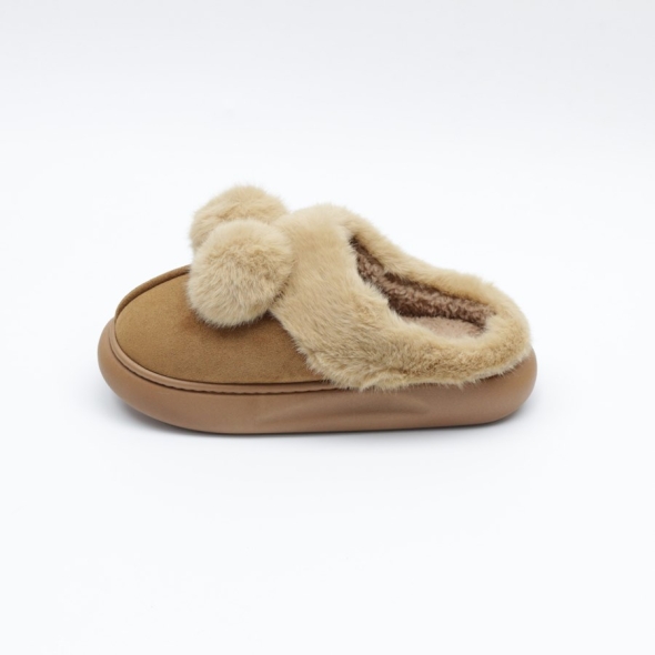 [개성시대] 여성 3.5cm 스웨이드 털슬리퍼 210g 데일리