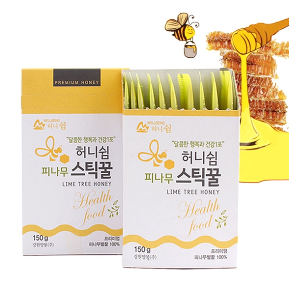 [강원양봉] 프리미엄 피나무 스틱꿀 2박스/3박스/5박스 (박스당15gx10개입)