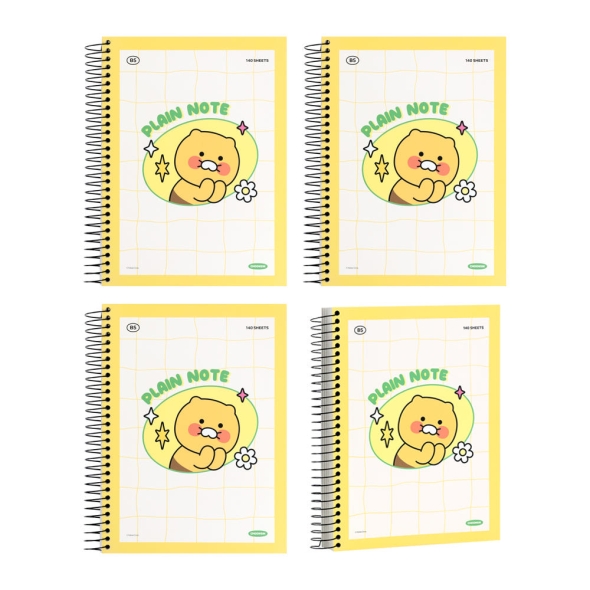 춘식이  두꺼운  스프링  연습장  4개 세트