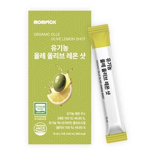 맘픽 유기농 엑스트라버진 올리브오일 NFC 레몬즙 2박스