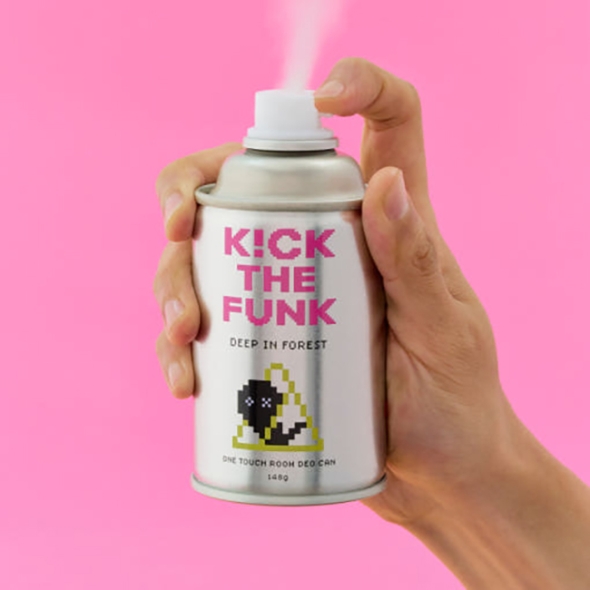 [만원의 행복][세균냄새제거] 유해물질은 제거하고 산뜻한 향기만 남는 킥더펑크 원터치 캔 탈취제