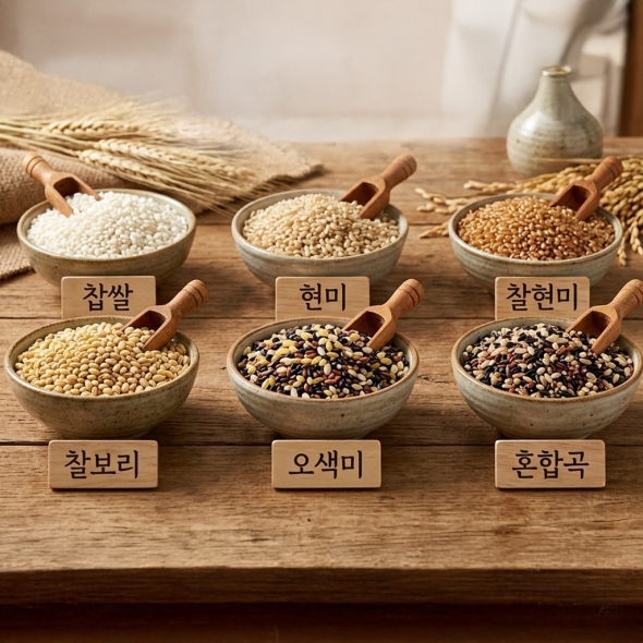 국내산 잡곡 6종 골라담기 / 혼합곡 찹쌀 현미 보리