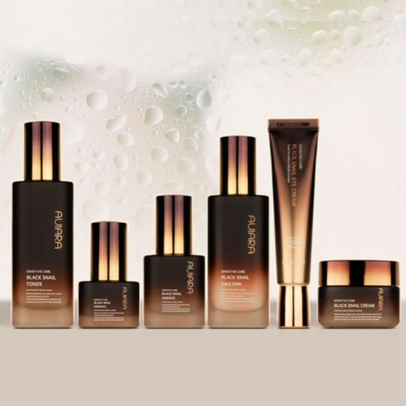 아비아라 센스티브  케어  블랙 스네일  6종 (미백 주름 기능성 기초화장품)