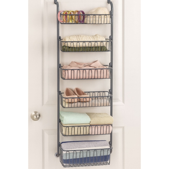 [신한카드 할인] 지알비 6단 선반 문걸이 행거 도어후크 다용도 공간활용 수납장