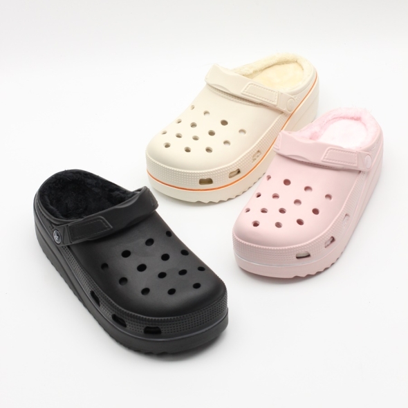 [개성시대] 여성 6.5cm 키높이 털슬리퍼 205g 데일리