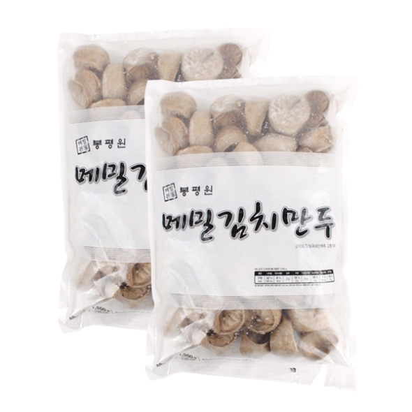 [메밀본가] 봉평원 메밀김치만두 1.5kg 1봉/2봉