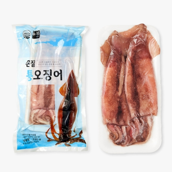 [구룡포] 손질 통오징어 2마리 260g/320g