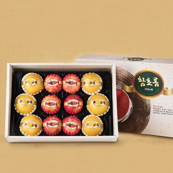 [과일예찬] 프리미엄 사과/배혼합세트 5kg/6kg/7kg(사과6과,배6과)