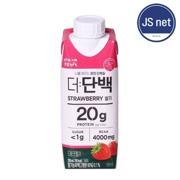 빙그레 더단백 드링크 딸기 250ml 18개입