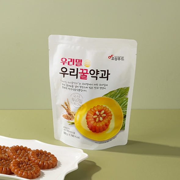 [김제_오성푸드_250g*8봉] 우리밀에 국산 꿀을 넣은 우리 꿀약과 8봉 세트