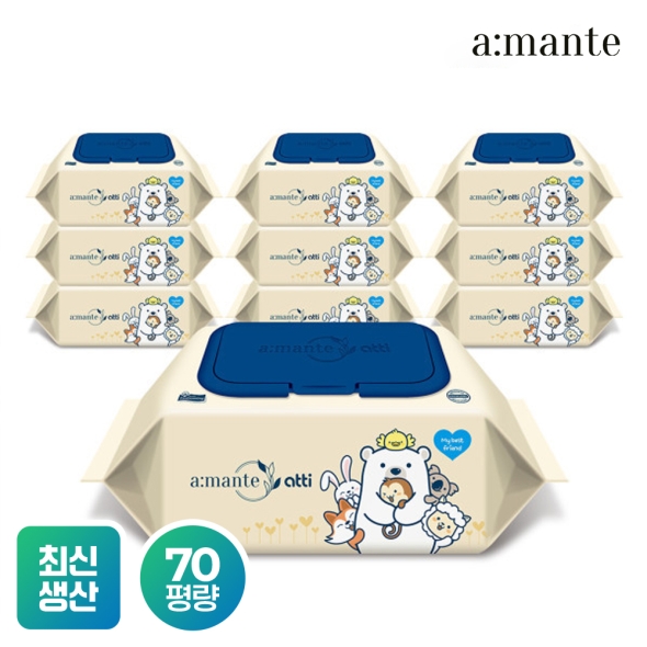 [신제품 출시기념 SALE] 두꺼운 프리미엄 70평량 고평량 물티슈 70매 10팩/20팩