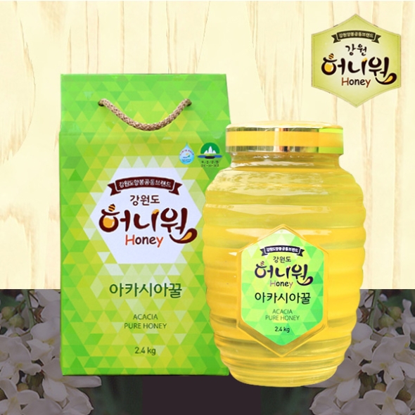 [허니원] 아카시아벌꿀 2.4kg(PET)