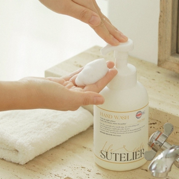 수뜰리에 고보습 저자극 핸드워시 버블 세정 일랑일랑향 510ml