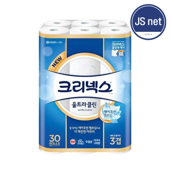 크리넥스 3겹 화장지 울트라클린 25m30롤