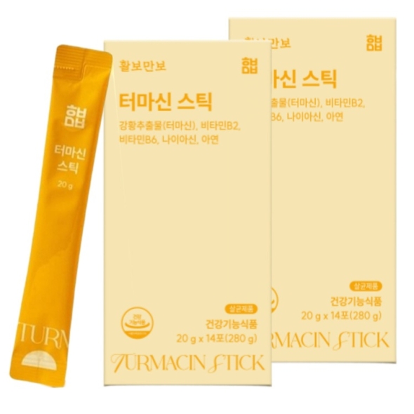 관절건강 기능성 인정 마시는 활보만보 터마신 강황 진액 스틱 14포 x 1박스