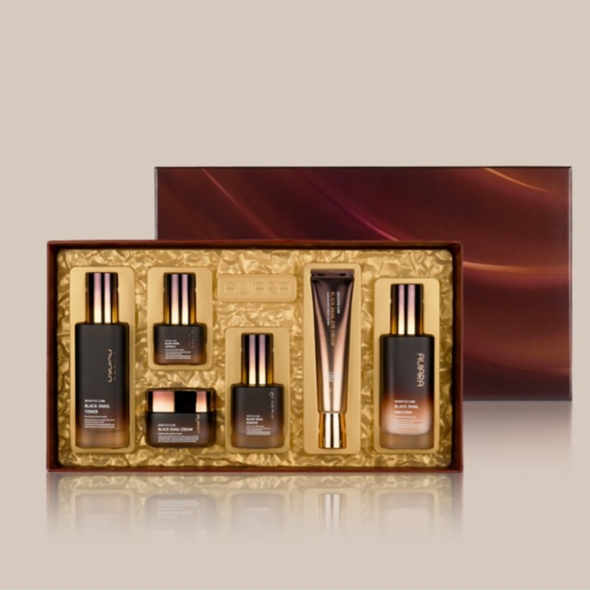 아비아라 센스티브  케어  블랙 스네일  6종 (미백 주름 기능성 기초화장품)