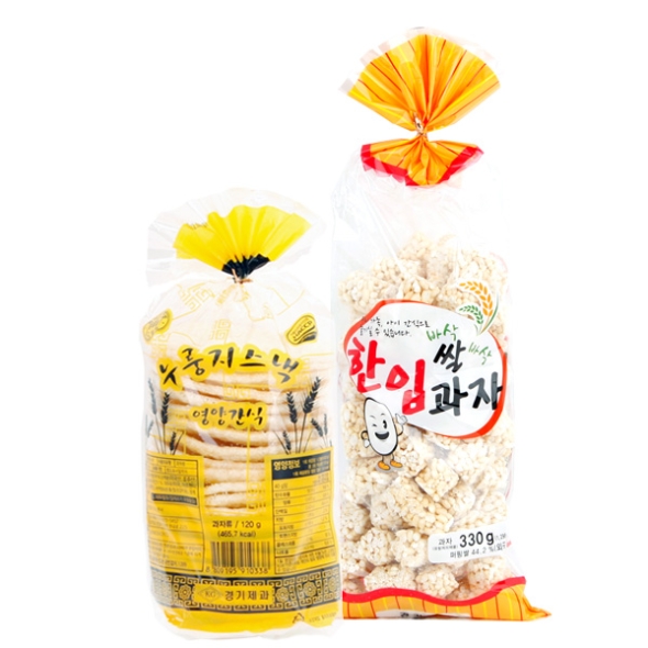 [전통과자] 2종 묶음 (뻥튀기120g+한입쌀과자330g/각1봉씩)