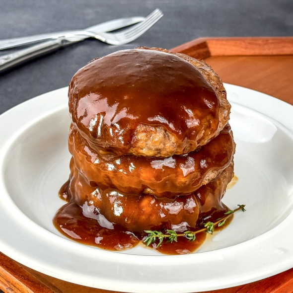 [귀빈정] 한돈 함박스테이크 (함박2개+데미소스2개)