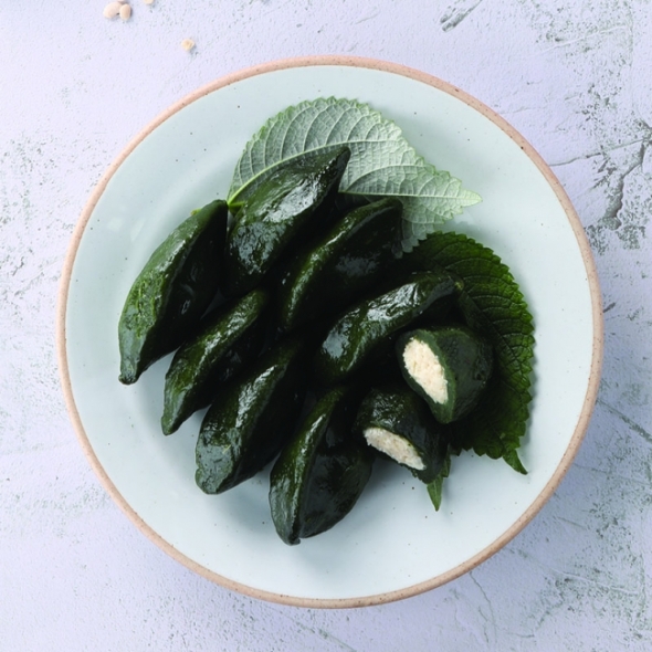 [명절브팜] 향긋한 명품 모시송편 모싯잎 동부기피 흑임자 선물세트