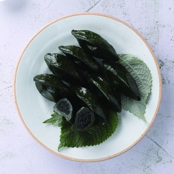 [명절브팜] 향긋한 명품 모시송편 모싯잎 동부기피 흑임자 선물세트