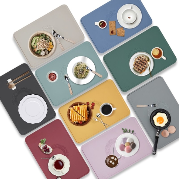 [만원의행복] 실리콘 플라워 테이블매트