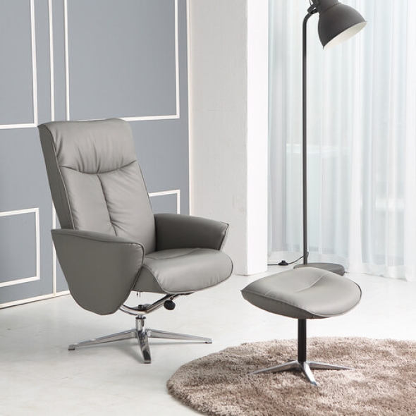 아르테시아 리클라이너 1인용 소파 스툴 그레이