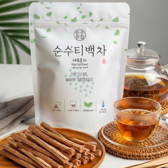 [순수티백]순수한집 해죽순차 티백 1팩 50개입/2팩 100개입