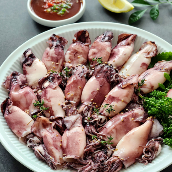 [제철!] 자연산 한치 총알한치 통찜한치 생물 급랭  1kg