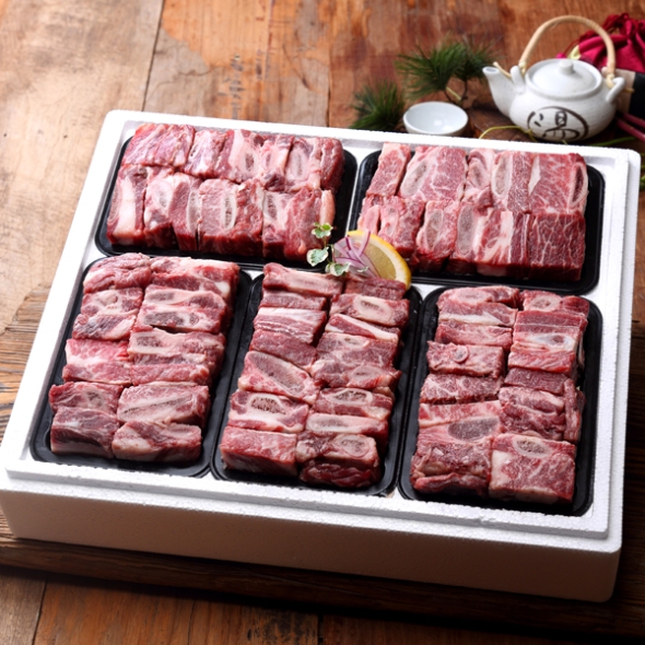 [名品] 프리미엄 횡성한우 갈비세트 2.4kg / 3kg [1등급이상]