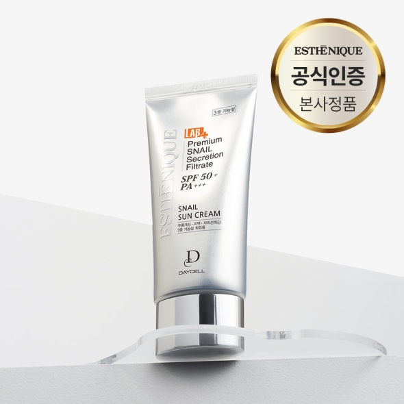 데이셀 에스테니끄 달팽이 선크림 70g (SPF50+) 끈적임없는 미백 톤업 선크림