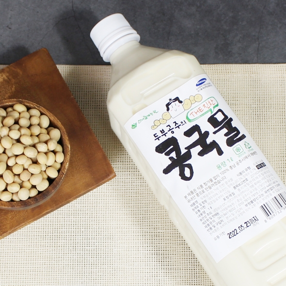 공주농부의 수제 더진한 콩물 1L 국내산 대두 99.5% 콩국물 