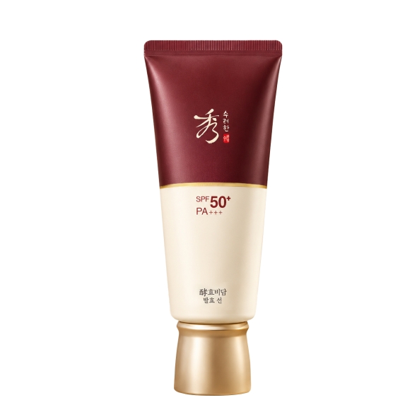 수려한 효비담 발효 선크림 대용량 촉촉한 한방 선크림 100ml
