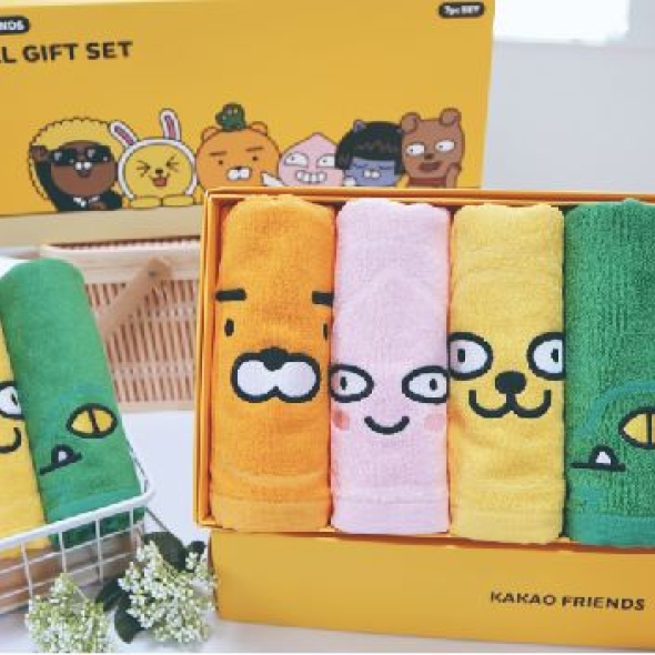 카카오프렌즈 뱀부 타월 수건세트 (7P)