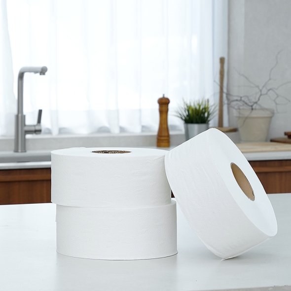 [특별할인] 크린롤 물에잘녹는 업소용 대용량 화장지 휴지 무형광 엠보싱 하이엔드 점보롤 300m 2겹x16롤