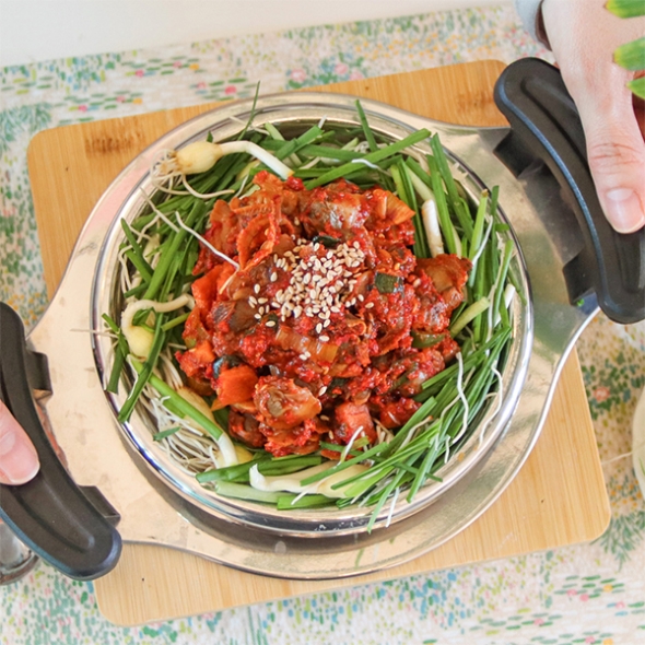 향긋한  달래꼬막장, 달래꼬막무침