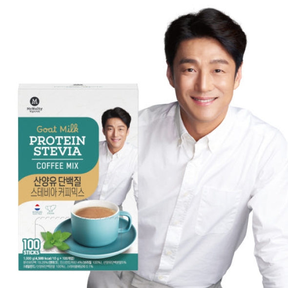 맥널티 산양유 단백질 스테비아 커피믹스 100개입