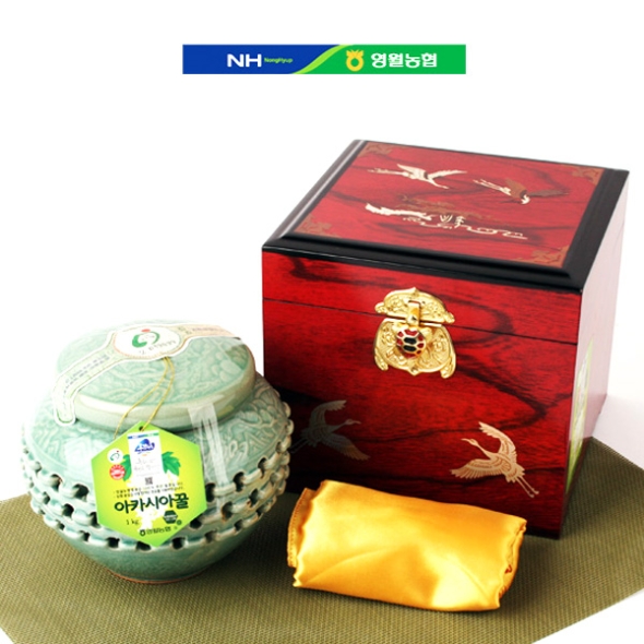 [영월농협] 동강마루 아카시아생꿀 1kg(도자기/고가구포장)