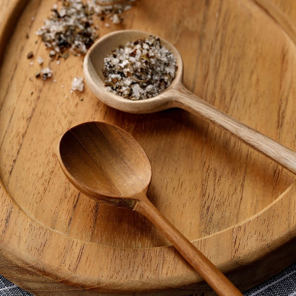 [만원의행복] 홈스토리 프리미엄 원목티크 베이직 롱라운드 티스푼