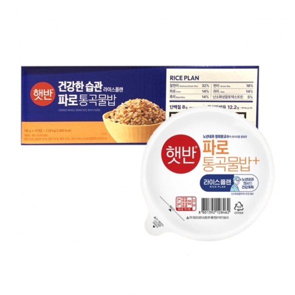 햇반 파로 통곡물밥 190g 12입