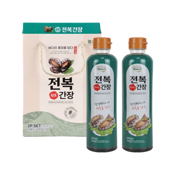 웰크리 전복간장 2p (500ml 2개)