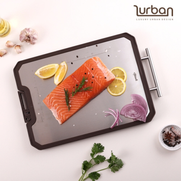 [쉬젤] 러반 다용도 스테인레스 양면도마-L(27.5*41cm)