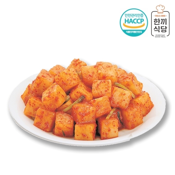 [한울김치] 한끼식당  우리 농산물 100% 깍두기 1kg