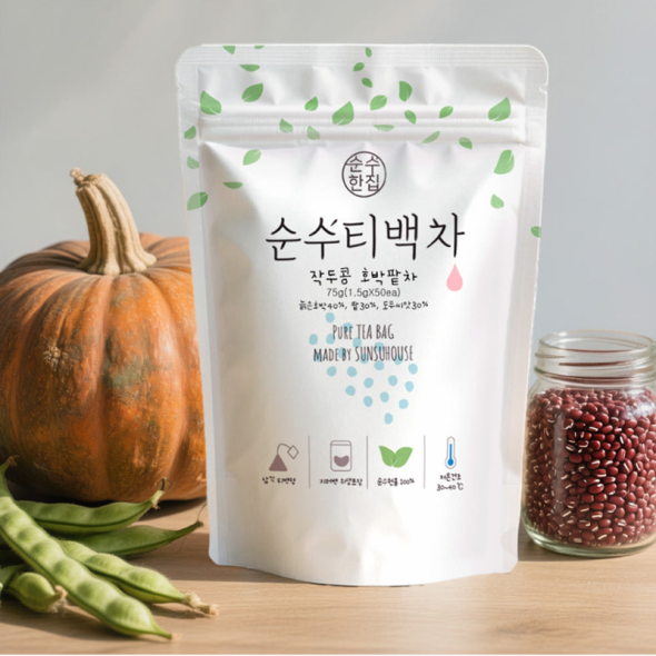 [순수티백]순수한집 작두콩 호박팥차 티백 1팩 50개입