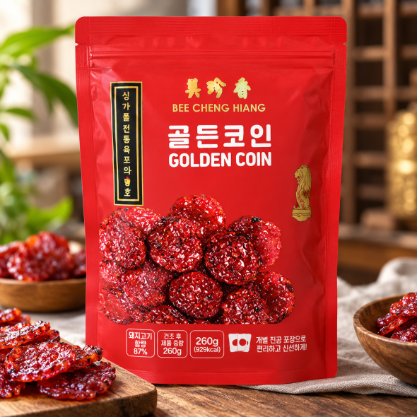 비첸향 골든코인 돼지고기 육포 260g
