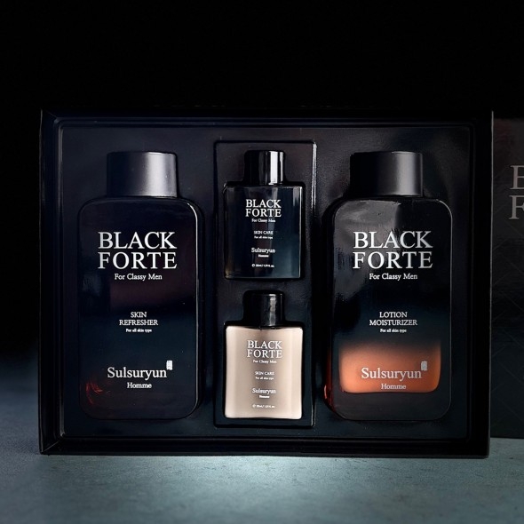 [설수련] 블랙 포르테 옴므 남성 2종+휴대용 2종세트