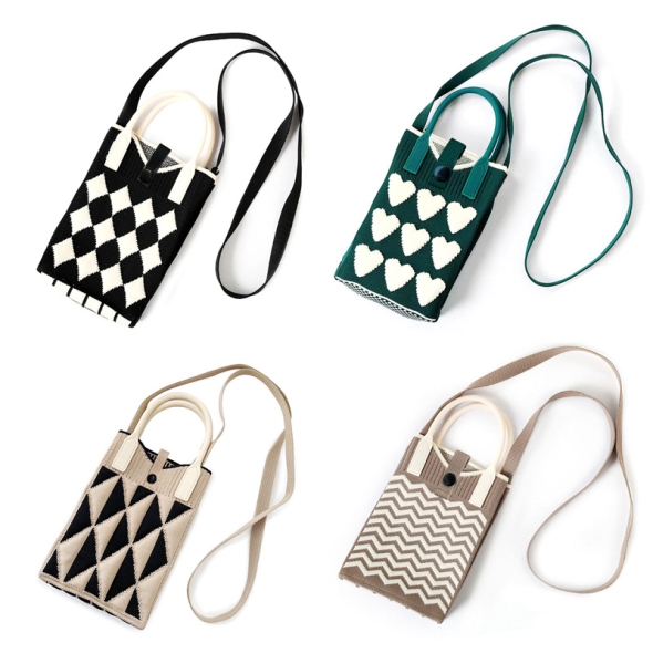 [마이픽] 니트 미니 크로스백(택) 